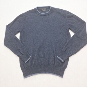 Maglificio Bartolini Sweater Mens Large Gray Cashmere Blend Crew Neck Italy Made